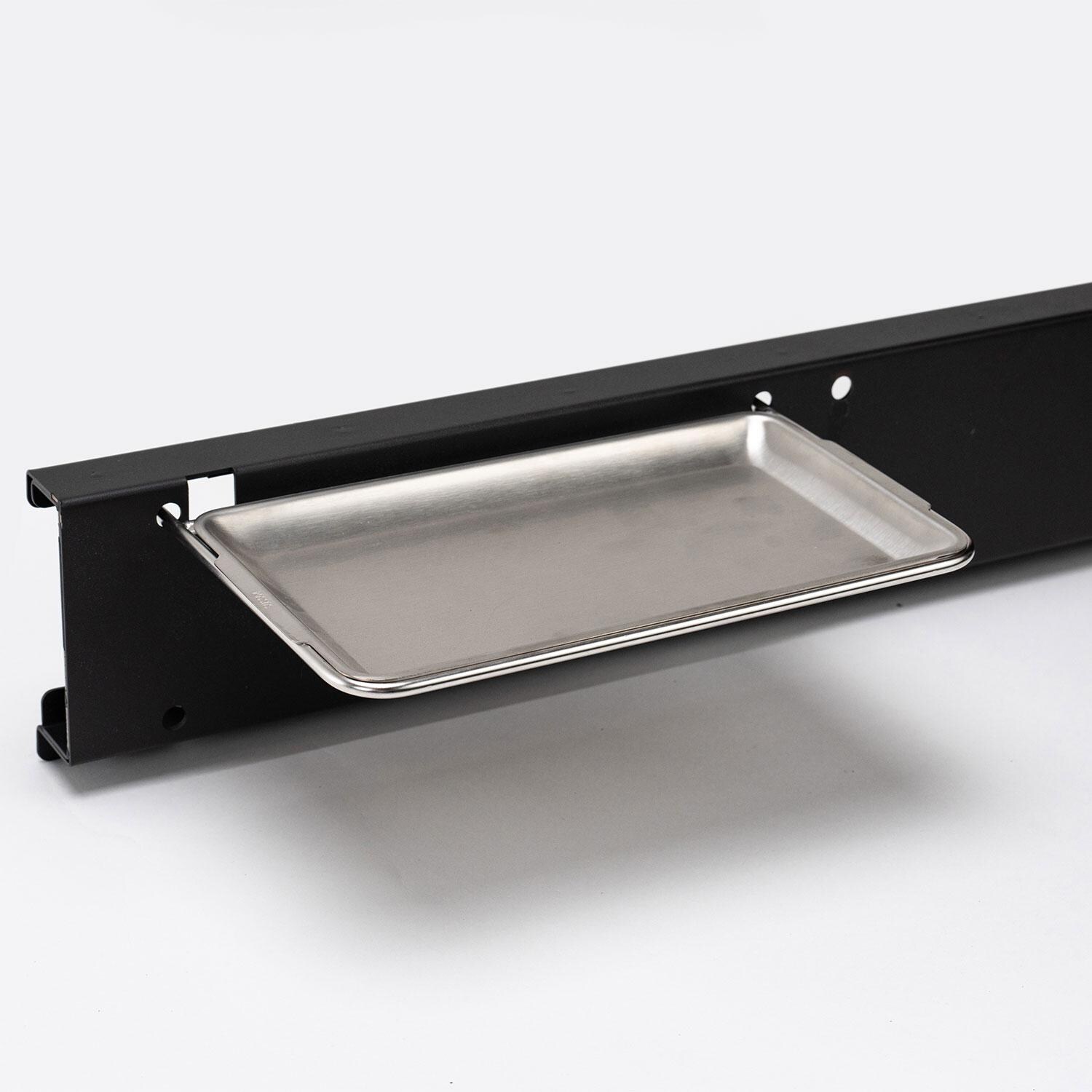 Green Mountain Grills RACKT Backboard & Chicken Drummette Suspender for Peak Prime 2.0 - Griddle - Attached - Right View - White Background thumbnail