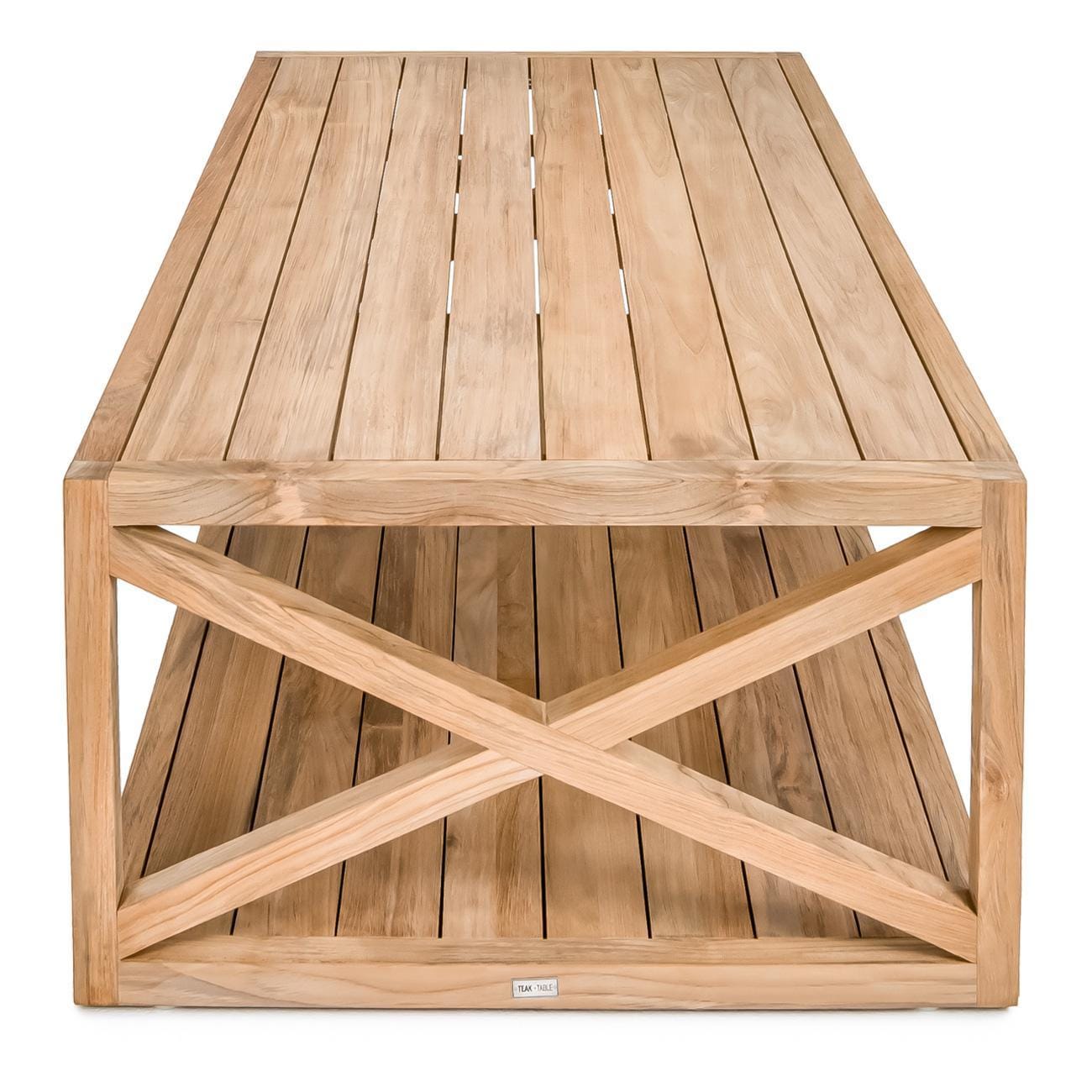 Teak + Table Caicos 4 Piece Lounge Set in Carbon - Coffee Table Side View - White Background thumbnail