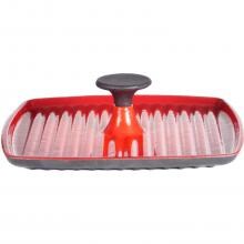 Cajun Classic Enamel Coated Grill Press - Red/Black - GL10496APER image