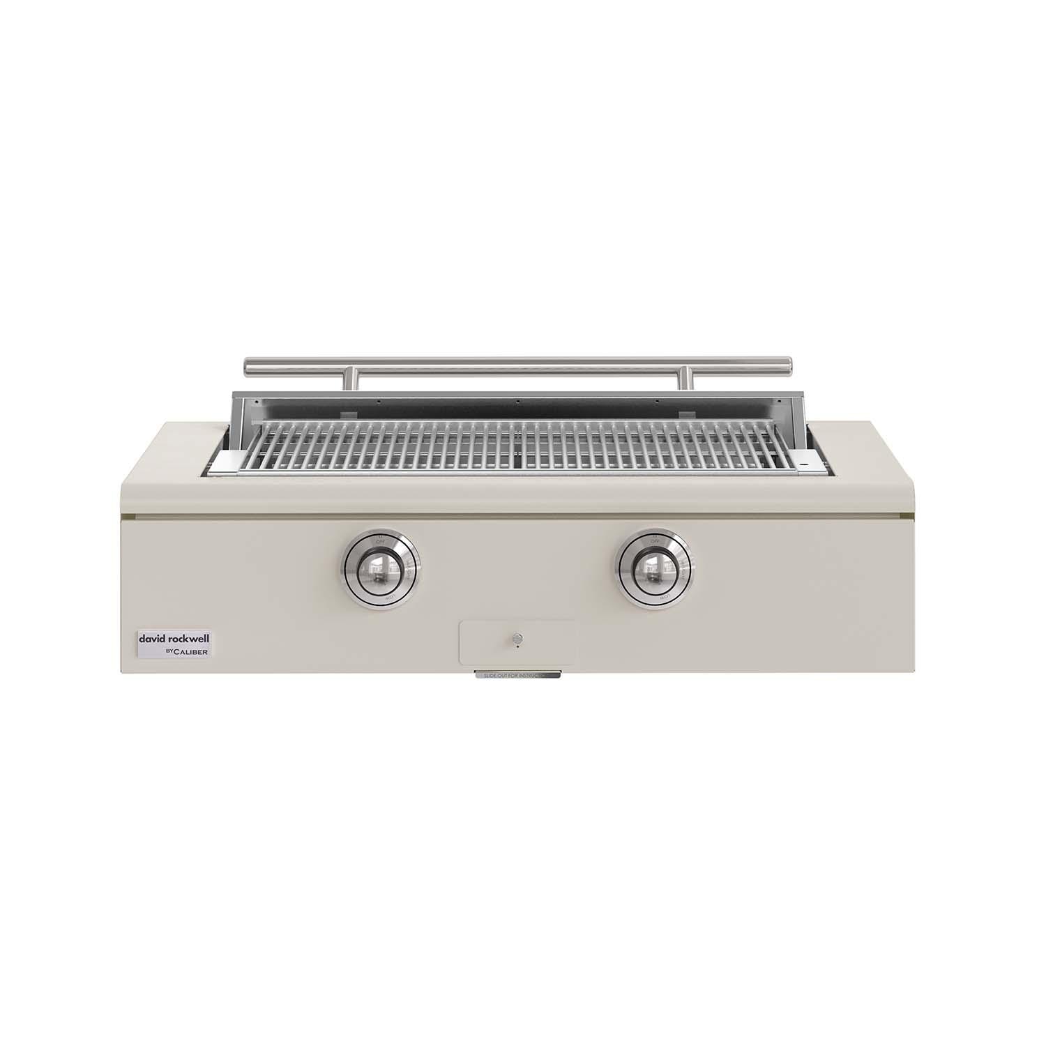 Caliber 42-in Propane Built-In Rockwell Grill - Antique White w/ Chrome Hardware - CRG-42BL00-A-050-H02