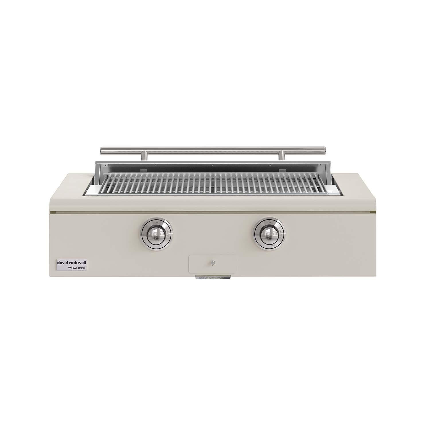 Caliber 42-in Propane Built-In Rockwell Grill - Antique White w/ Chrome Hardware - CRG-42BL00-A-050-H02