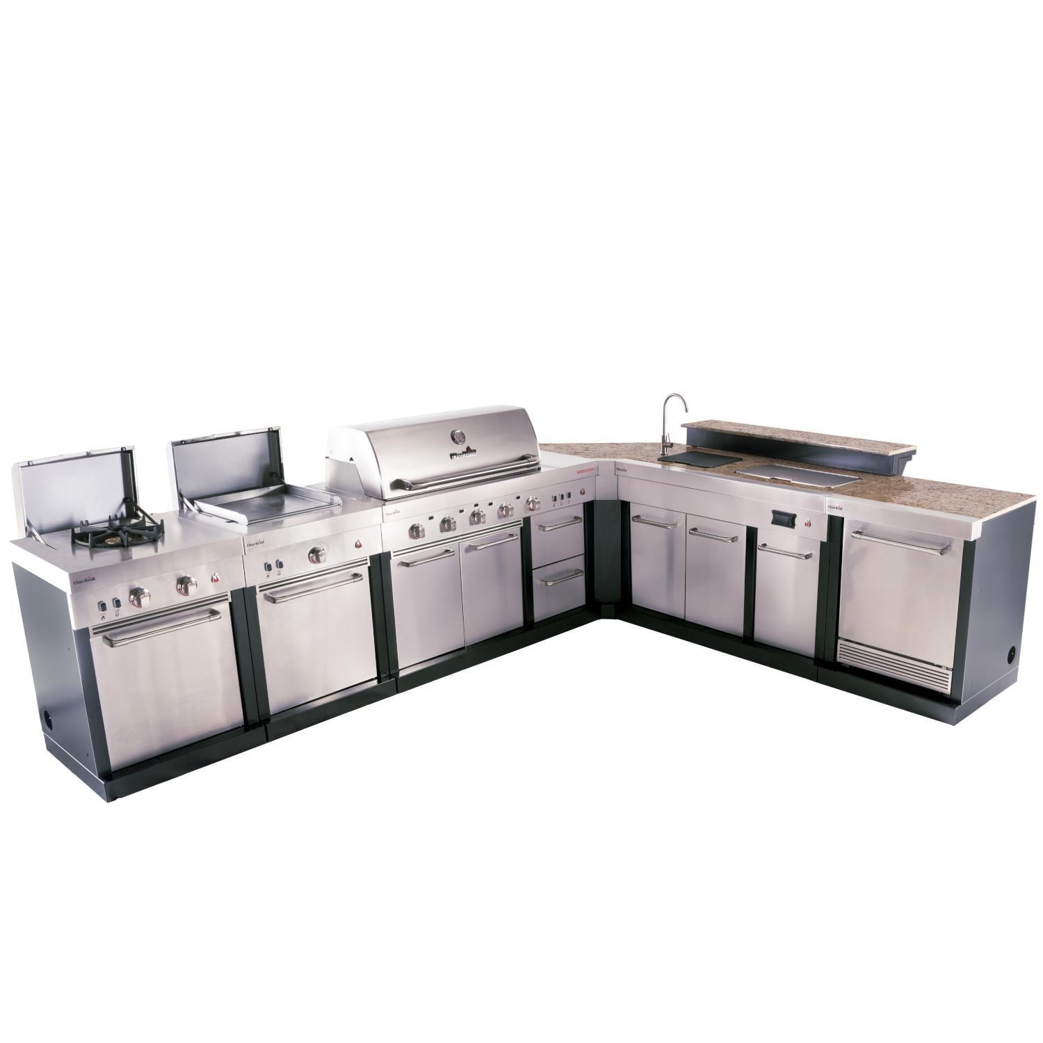 Charbroil Medallion Series 7-Piece Modular Outdoor Kitchen L-Shaped Island thumbnail
