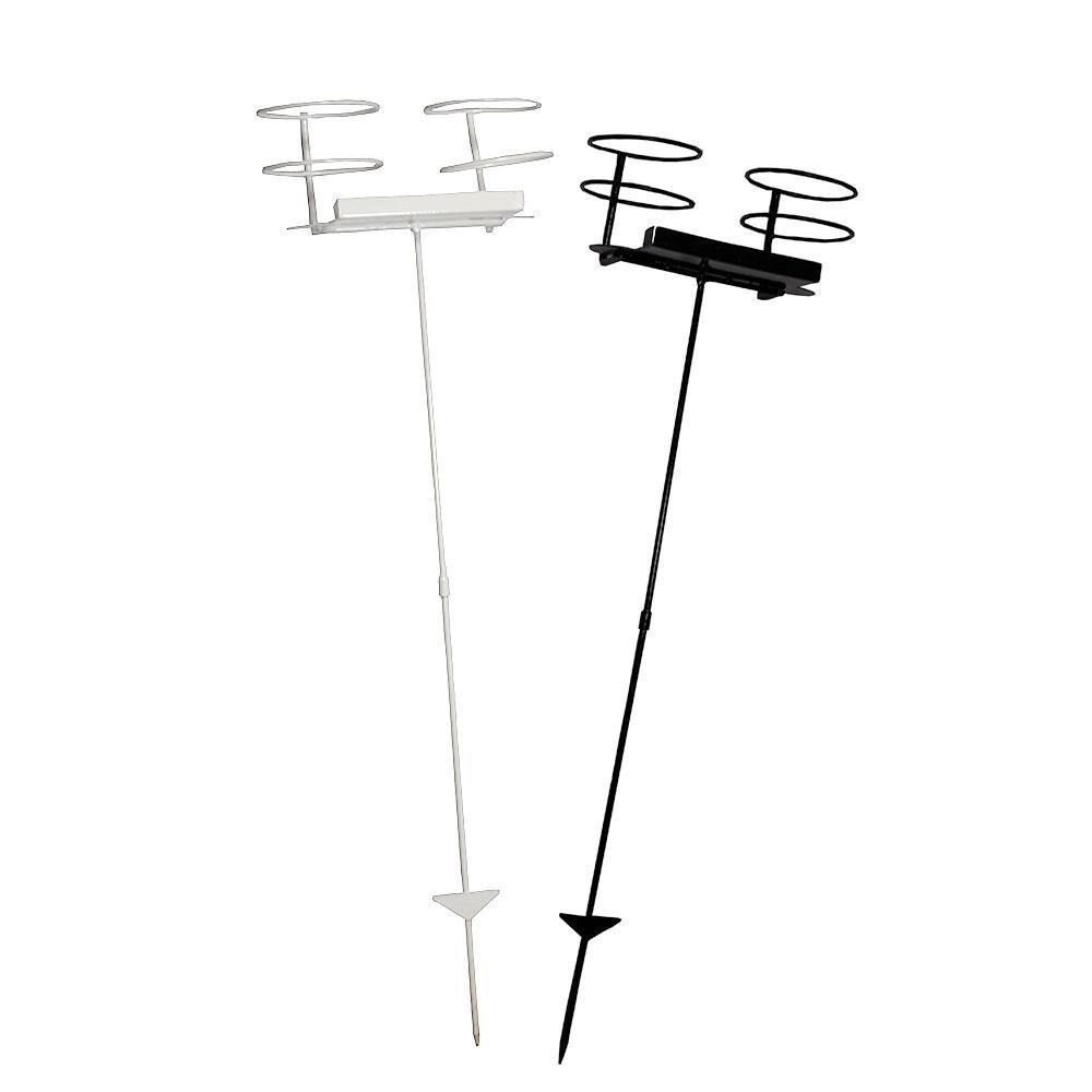 Ultimate Patio Dual Outdoor Beverage Drink Holder Stakes - Set of 2