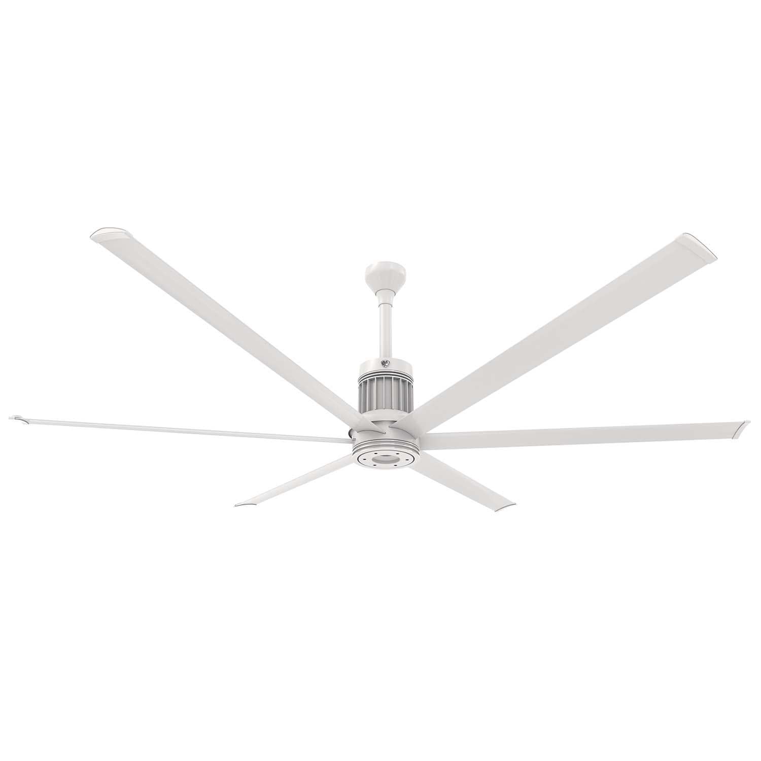 Big Ass Fans 96-Inch i6 Ceiling Fan Universal Mount W/12-Inch Ext Tube in White - MK-I61-081906A729I12
