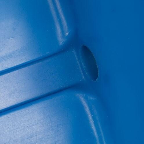 Grizzly Coolers IRP-9070-ODGREEN 75 Quart Ice Chest - Drain View (Shown With Blue Cooler) thumbnail