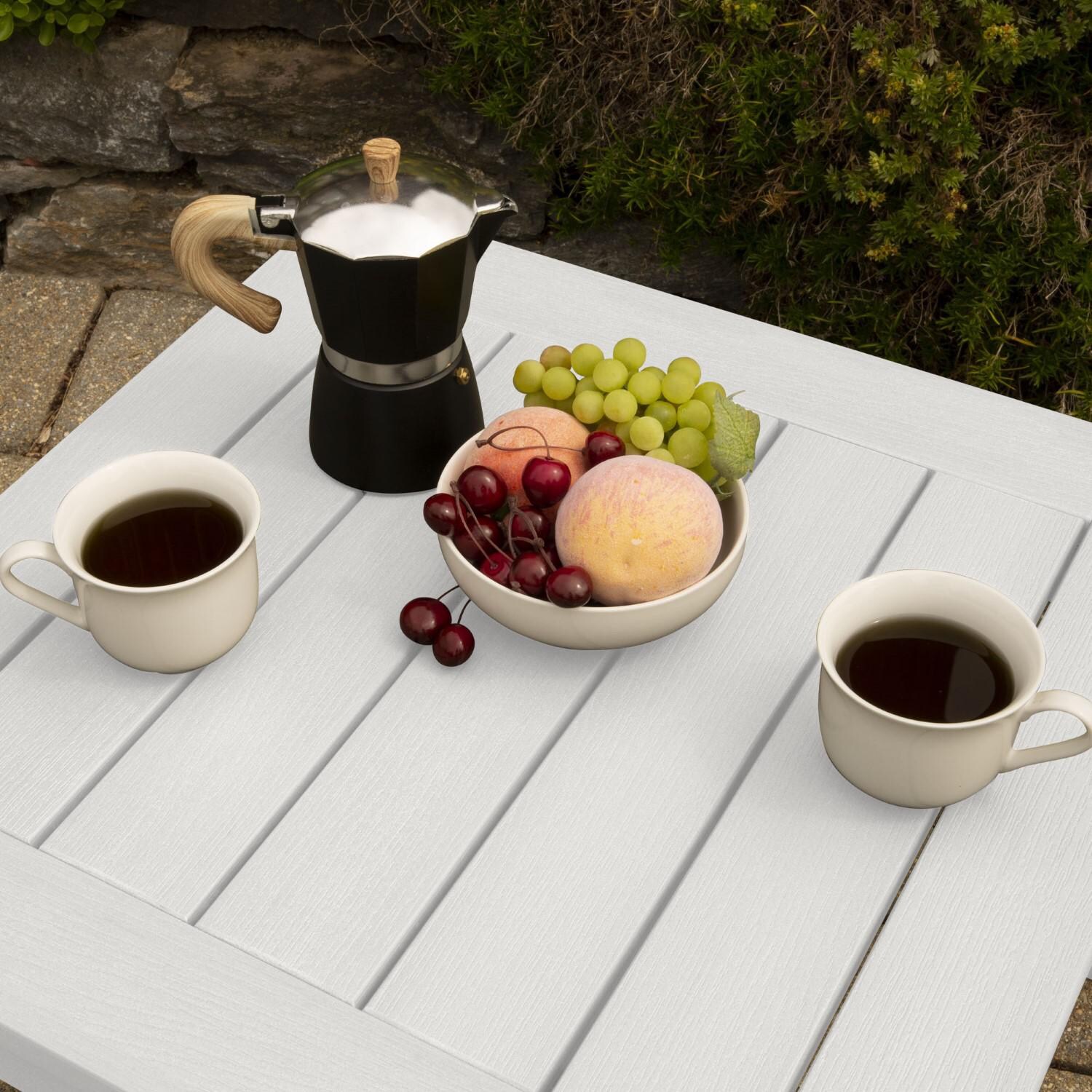 Lakeview Adirondack Side Table - White - Overhead thumbnail