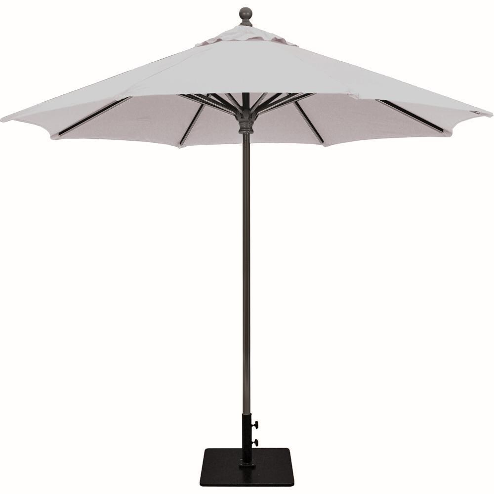 Galtech 9 Ft. Commercial Octagonal Aluminum Patio Market Umbrella W/ Push Lift - Antique Bronze Frame W/ Sunbrella Canvas Canvas Canopy image