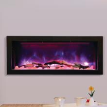 Amantii Panorama Series Deep 40-Inch Built-In Electric Fireplace - Indoor/Outdoor - BI-40-DEEP