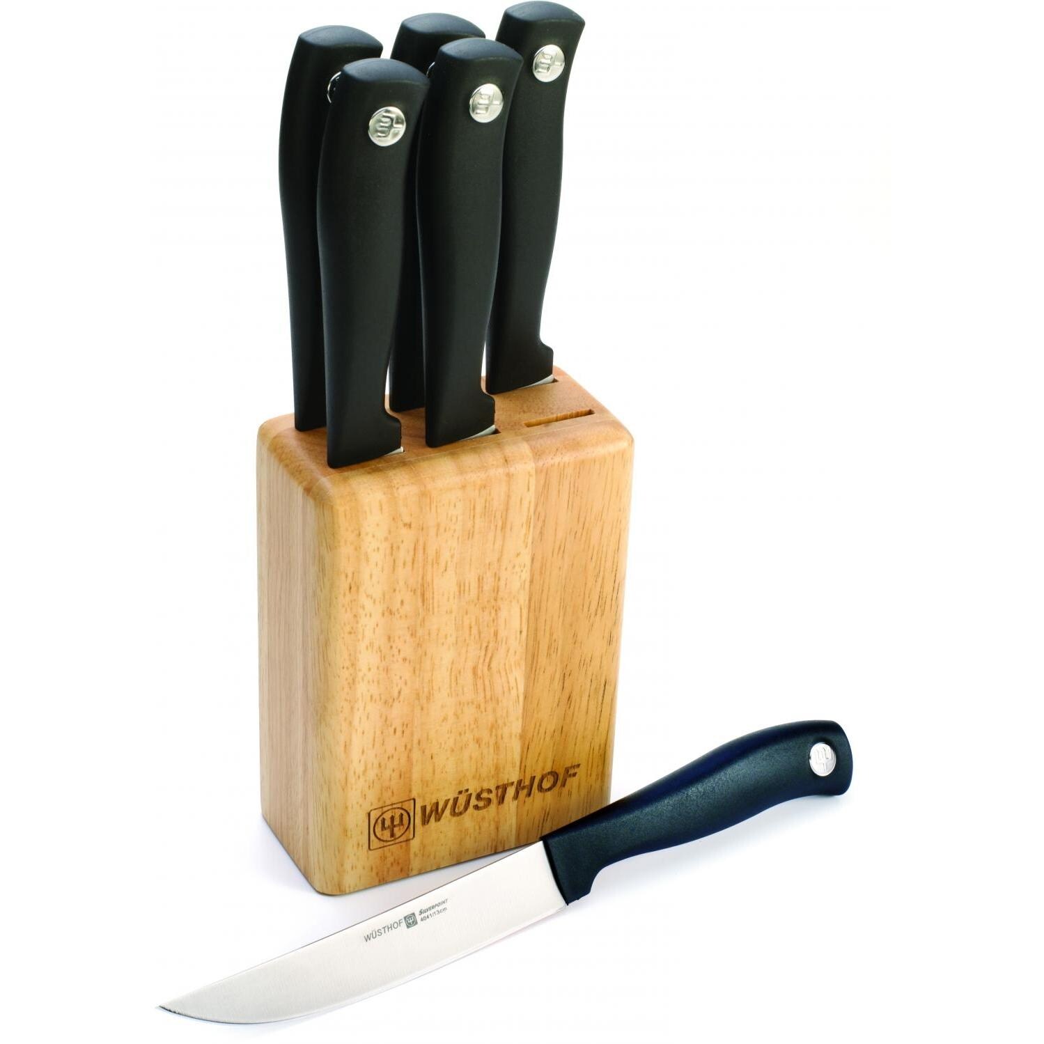 Wusthof Silverpoint II 7-Piece Steak Knife Block Set - Natural - 8605