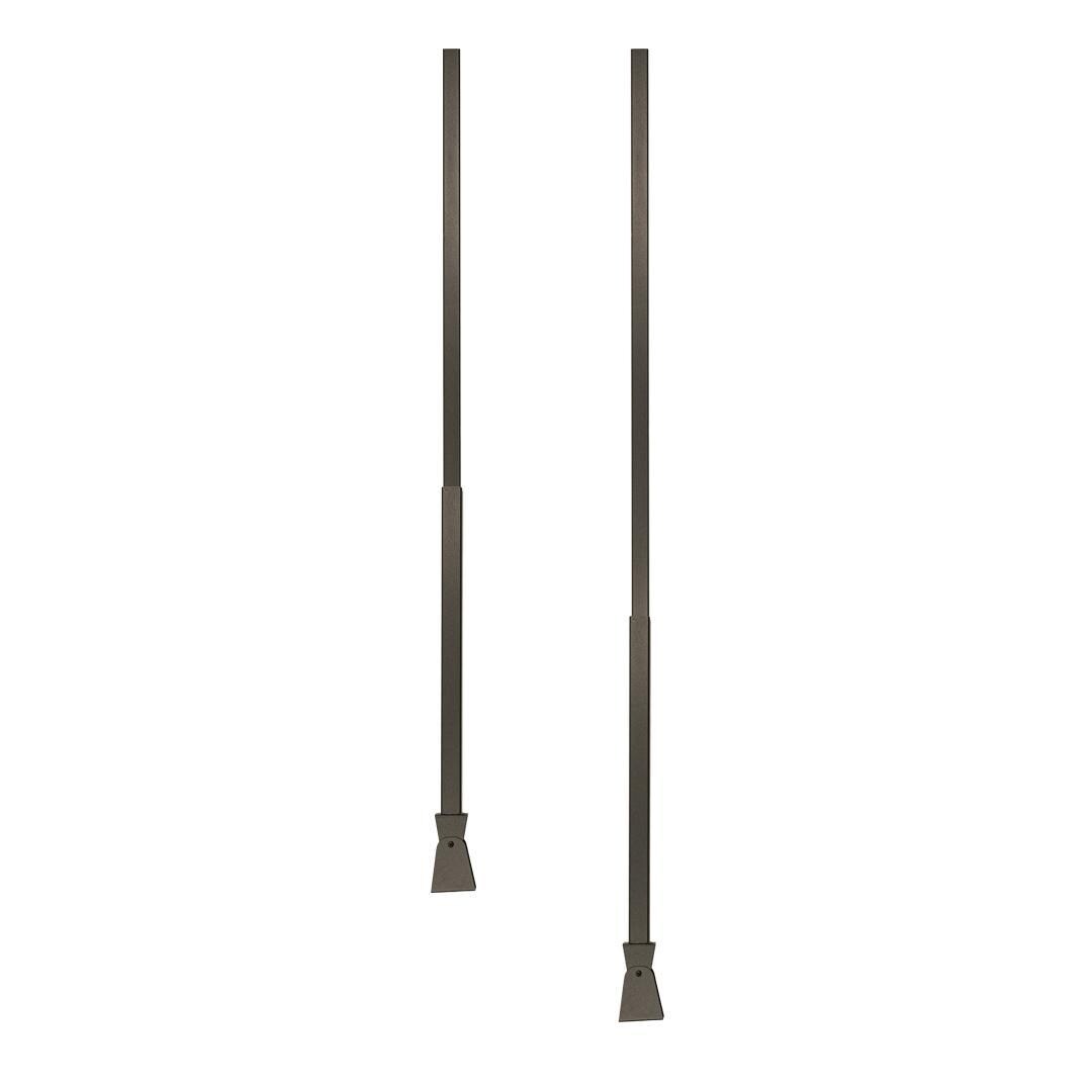 Infratech 13 1246WH Drop Pole Mount Assembly (Assembly Only - Heater Not Included) - Bronze - Adjustable Pole Length thumbnail