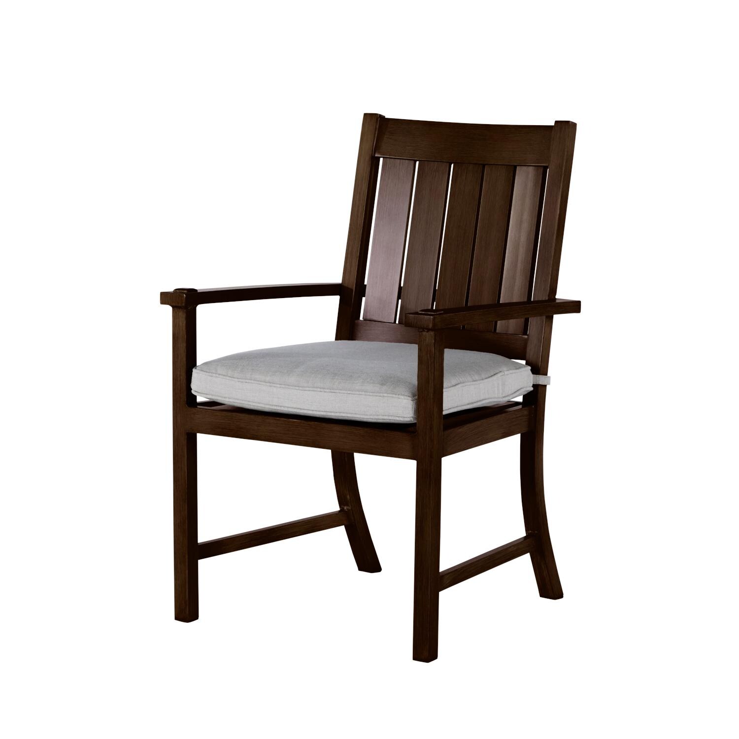 Summer Classics 333017+C310H6101W6101 Mahogany Club/Croquet Aluminum Arm Chair thumbnail
