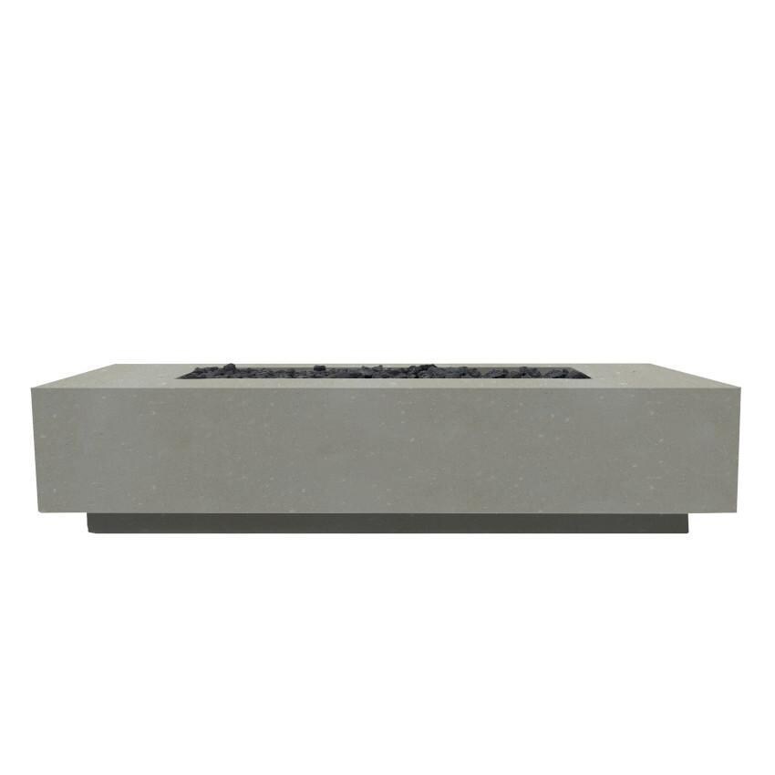 Prism Hardscapes SCPH-457-3LP Tavola 72 Narrow 72-Inch Propane Gas Rectangular Fire Pit Table - White Background thumbnail