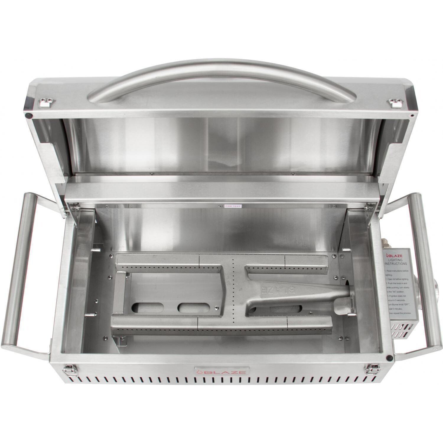 Blaze Professional LUX BLZ-1PRO-PRT-LP Portable Grill - Cast Stainless Steel H-Burner In Grill thumbnail
