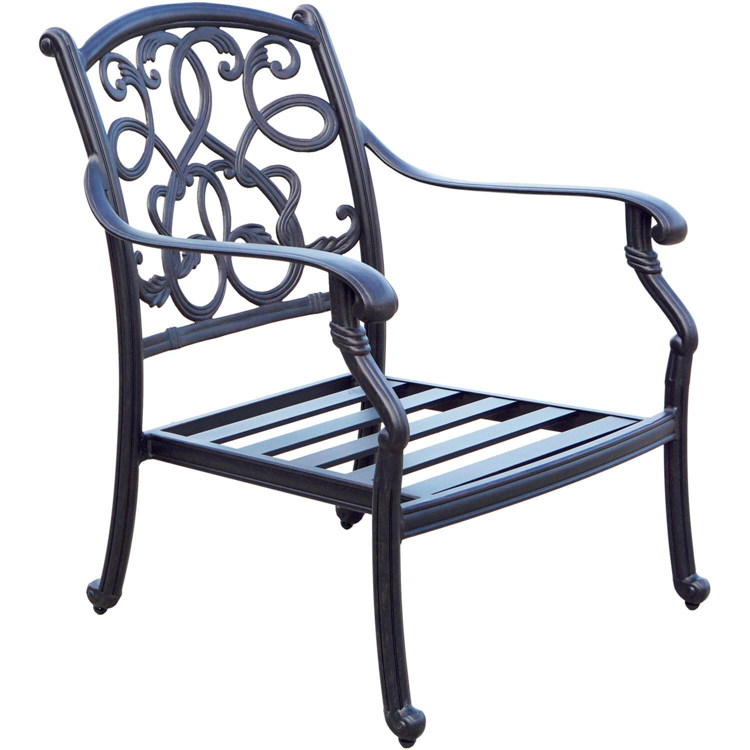 Darlee Santa Monica 4-Piece Patio Propane Fire Pit Sofa Conversation Set with Cushions and 47 Inch Round Fire Pit Chat Table and Fireglass - Chair Angle - White Background thumbnail