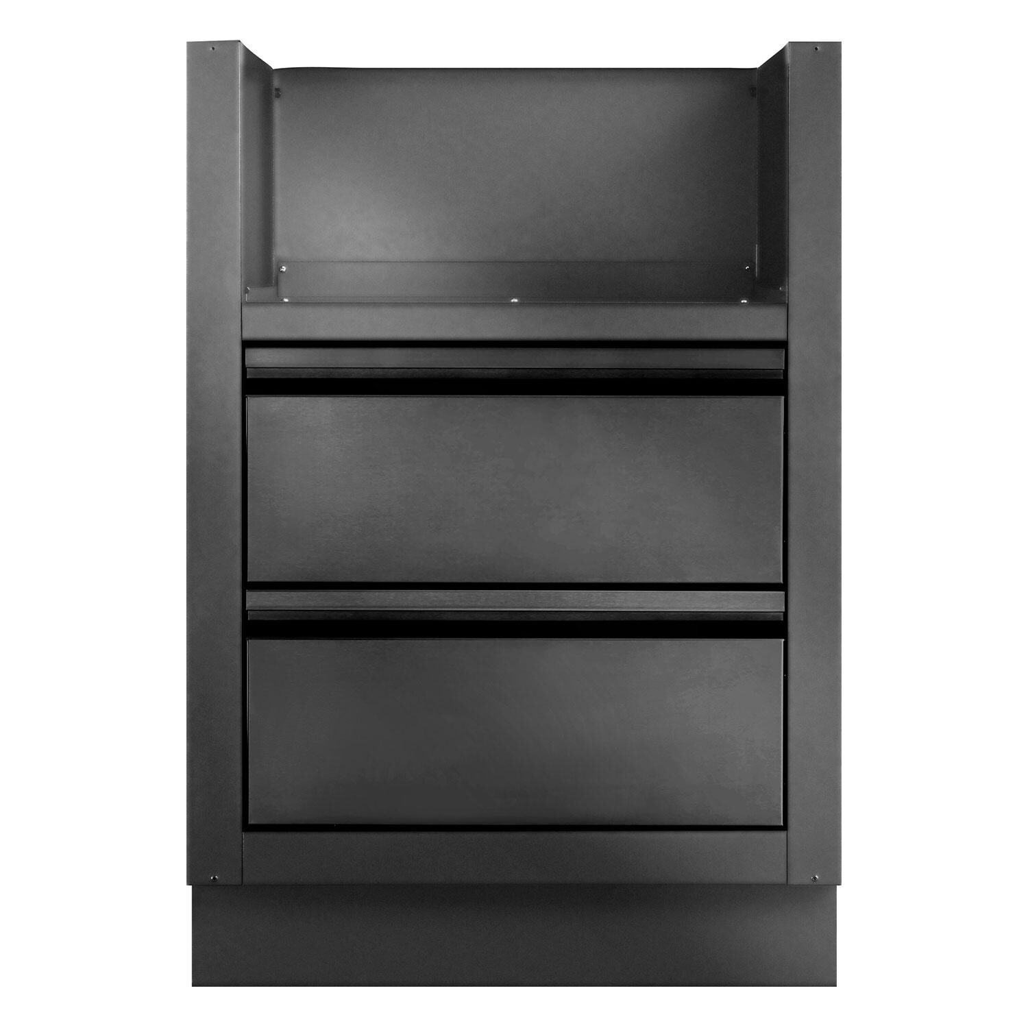 Napoleon IM-UGC18-MK-1 OASIS Under Grill Cabinet for 38-in Built-In 700 Series Dual Burners - Matte Black - White Background thumbnail