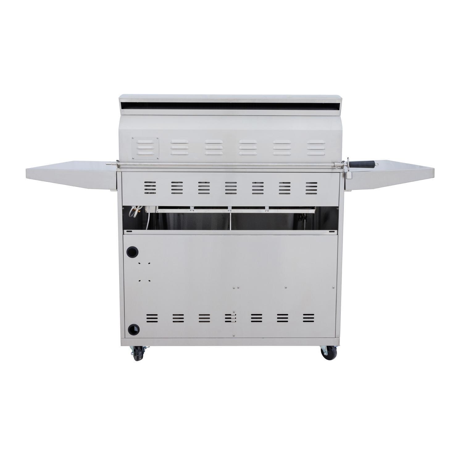 Blaze BLZ-5LTEPRO-CART-LTSC LTE PRO 40-Inch 5-Burner Gas Grill Cart - Back View (Grill Not Included) - White Background thumbnail