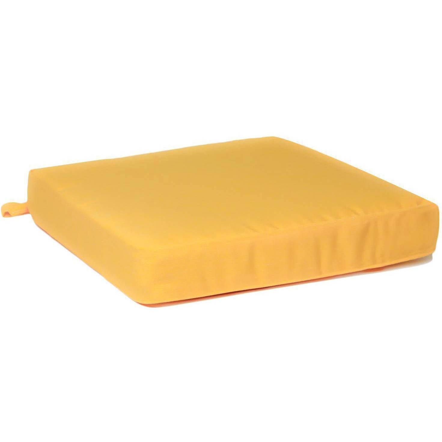 Small Replacement Seat Cushion With Knife Edge - Canvas Buttercup thumbnail