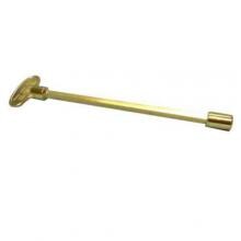 Blue Flame 12 Inch Universal Size Fireplace Key - Polished Brass