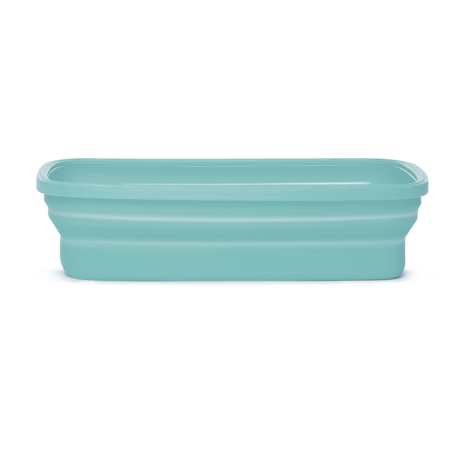 Drip EZ SCNDZ-3PK-1-ICE Secondz Food Storage Prep Tub - Ice Blue - Large Food Storage - Lid Off - White Background thumbnail