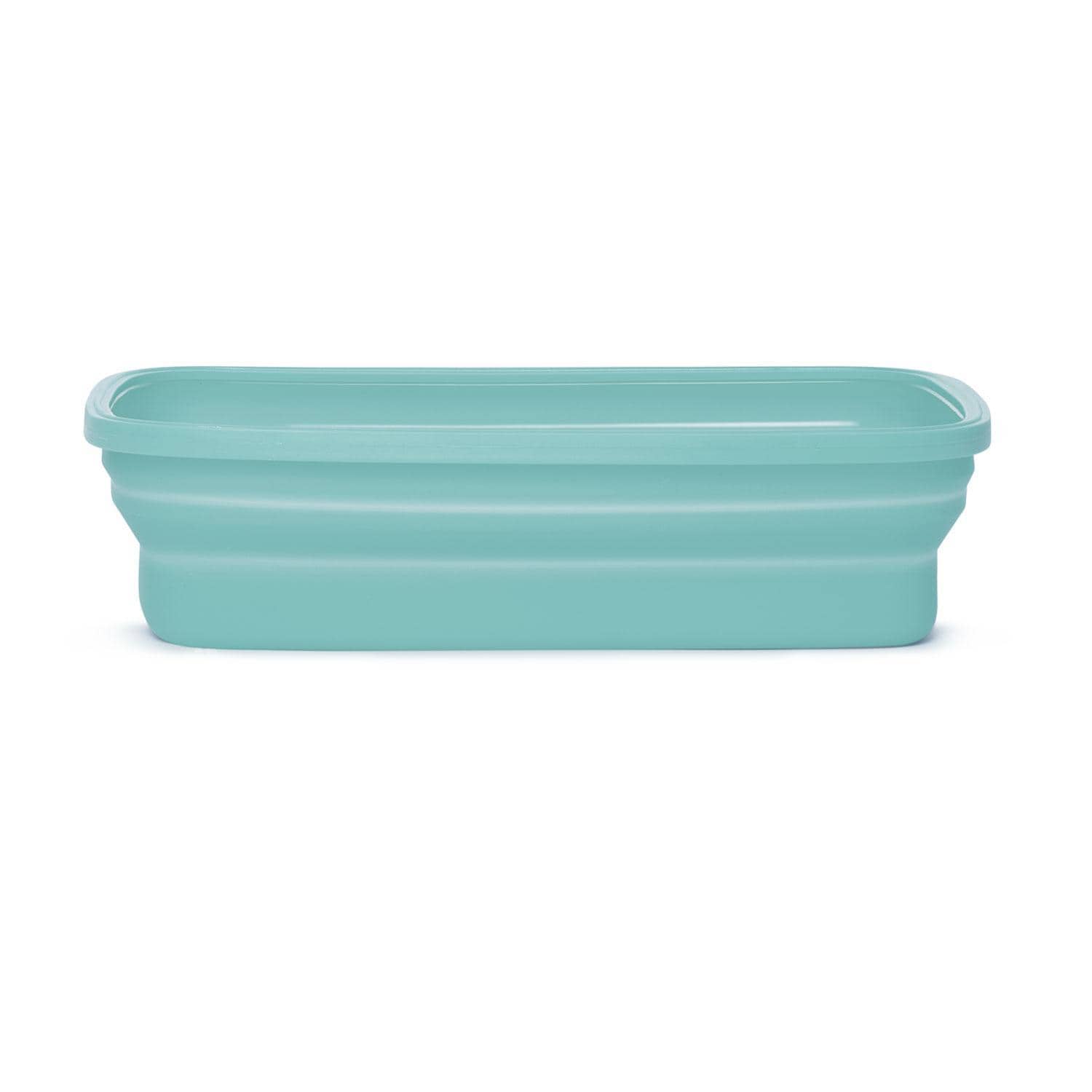 Drip EZ SCNDZ-3PK-1-ICE Secondz Food Storage Prep Tub - Ice Blue - Large Food Storage - Lid Off -  White Background thumbnail
