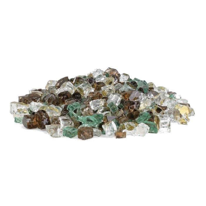 BBQGuys Signature AFF-YSMRF12-10-J 1/2-in Yosemite Reflective Fire Glass - Glass Pile - White Background thumbnail