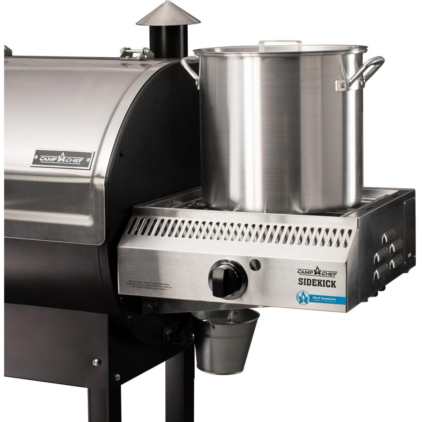 Camp Chef 14-Inch Sidekick Pellet Grill Side Burner w/ Griddle - Pot On Top (Not Included) thumbnail