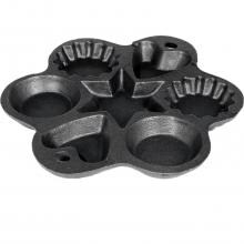 Cajun Classic Seasoned Cast Iron Muffin Pan With Shape Molds - GL10492AS image