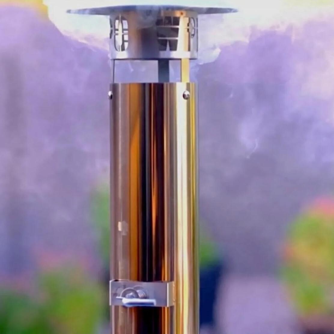 WPPO WKK-02S Karma 32-in Wood Fired Pizza Oven w/ Stainless Steel Cart - Chimney - Detail thumbnail