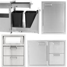 BBQGuys Sonoma Series 4-Piece Outdoor Kitchen Storage Package image