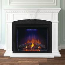 Napoleon Taylor 55-Inch Electric Fireplace Mantel Package with 33-Inch Ascent Firebox - White - NEFP33-0214W