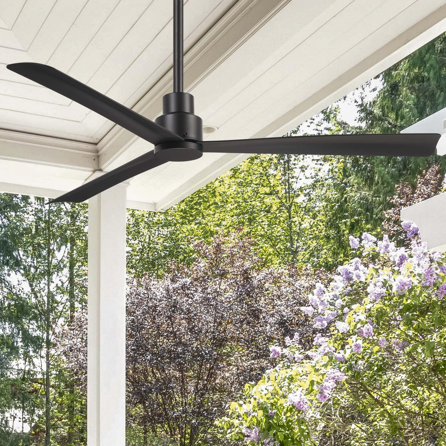 Minka-Aire F787-CL Simple 52-Inch 3-Blade Ceiling Fan in Coal Finish w/ Coal Blades thumbnail