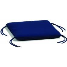 Sunbrella Canvas Navy Small Outdoor Replacement Ottoman Cushion W/ Knife Edge By Oxford Garden image