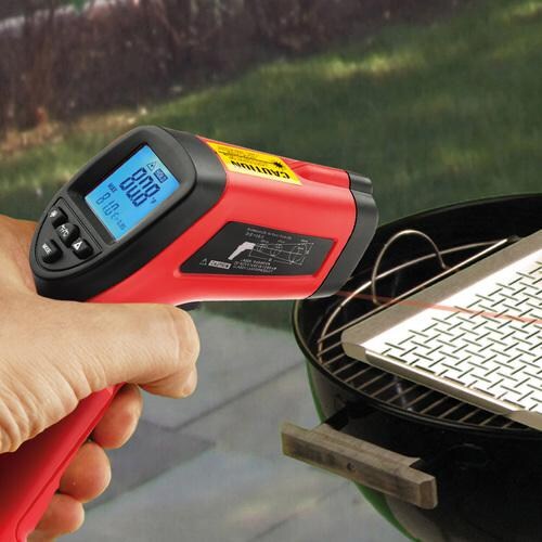 Maverick Laser Infrared Surface Thermometer - Checking BBQ Grill Surface Temperature thumbnail