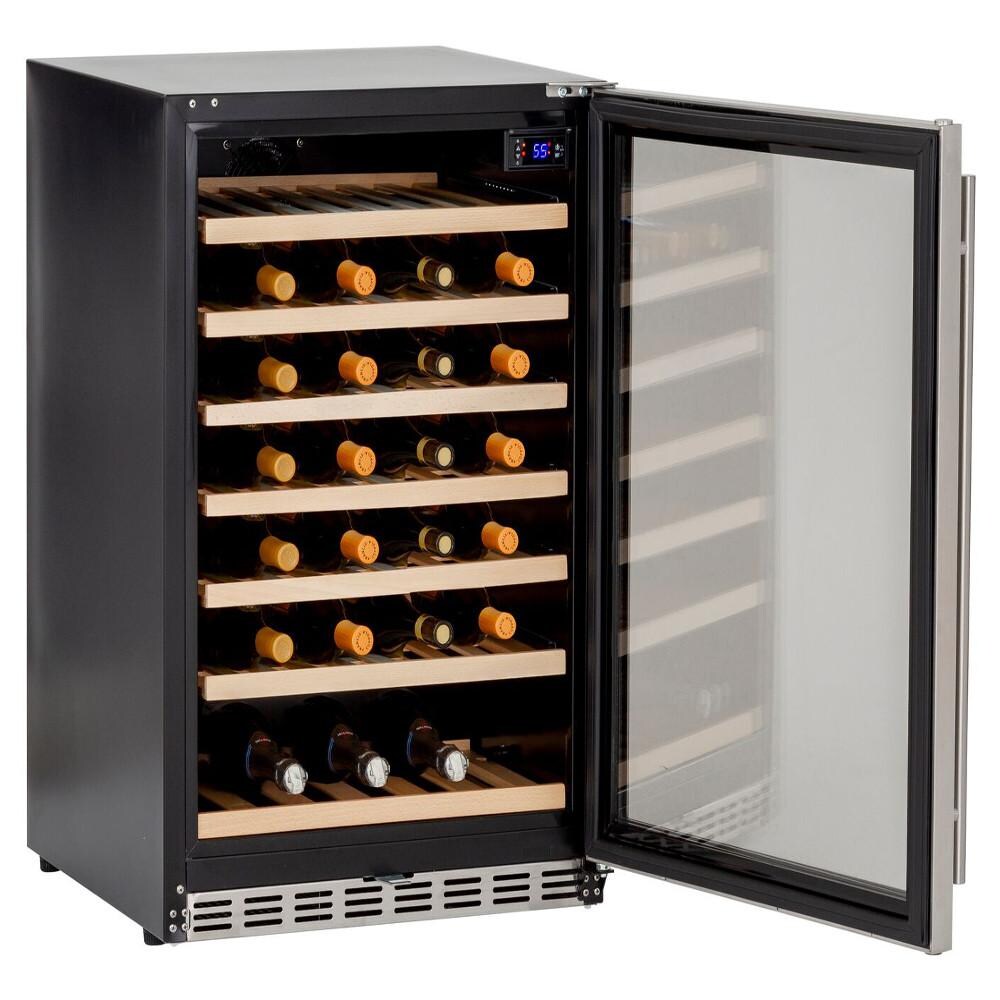 Summerset SSRFR-24DWC 24-Inch 54 Bottle Outdoor Rated Deluxe Wine Cooler - Door Open thumbnail