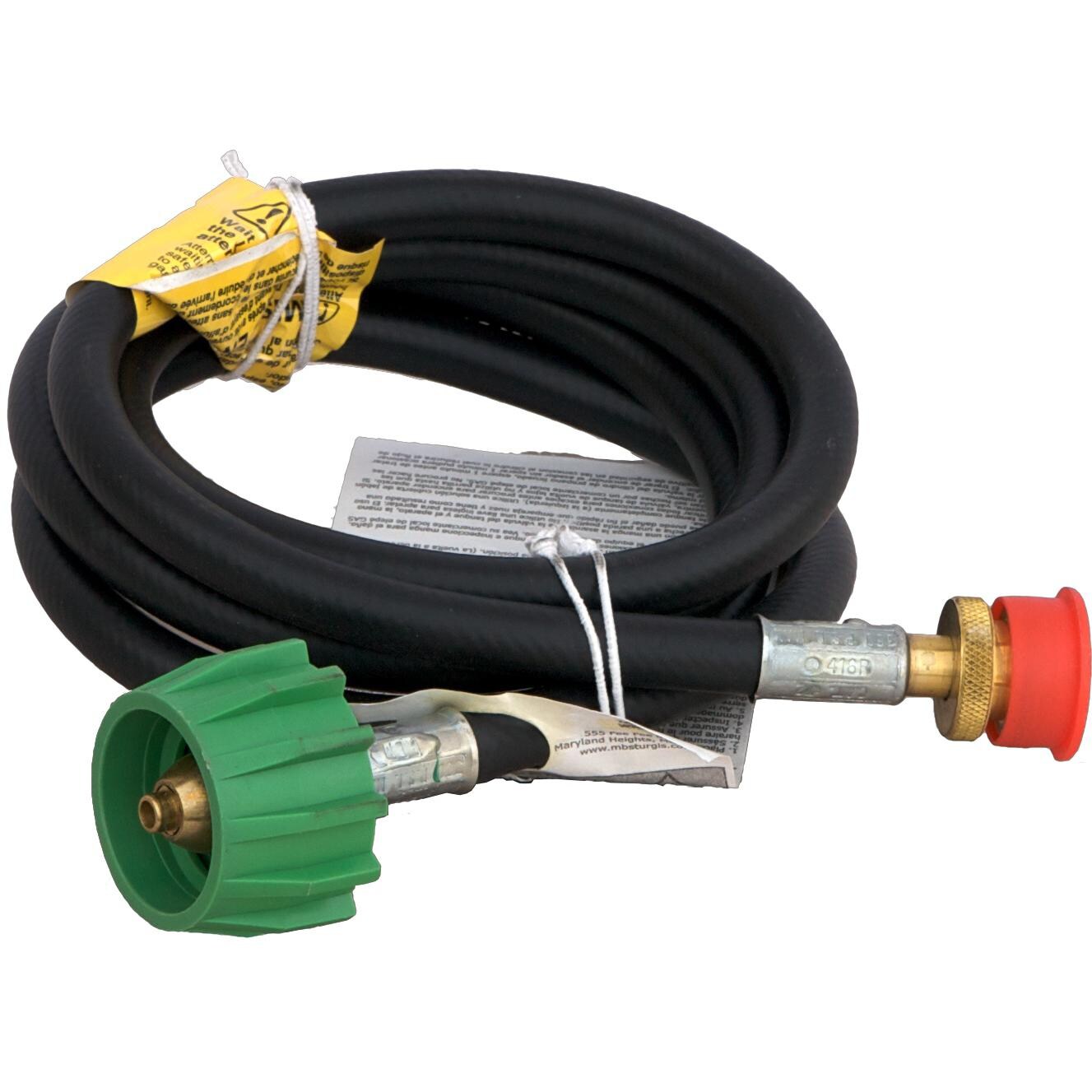 Solaire Portable Grill Tank Adapter For 20 LB Propane Tanks With 6 Foot Hose - SOL-SAHOSE6