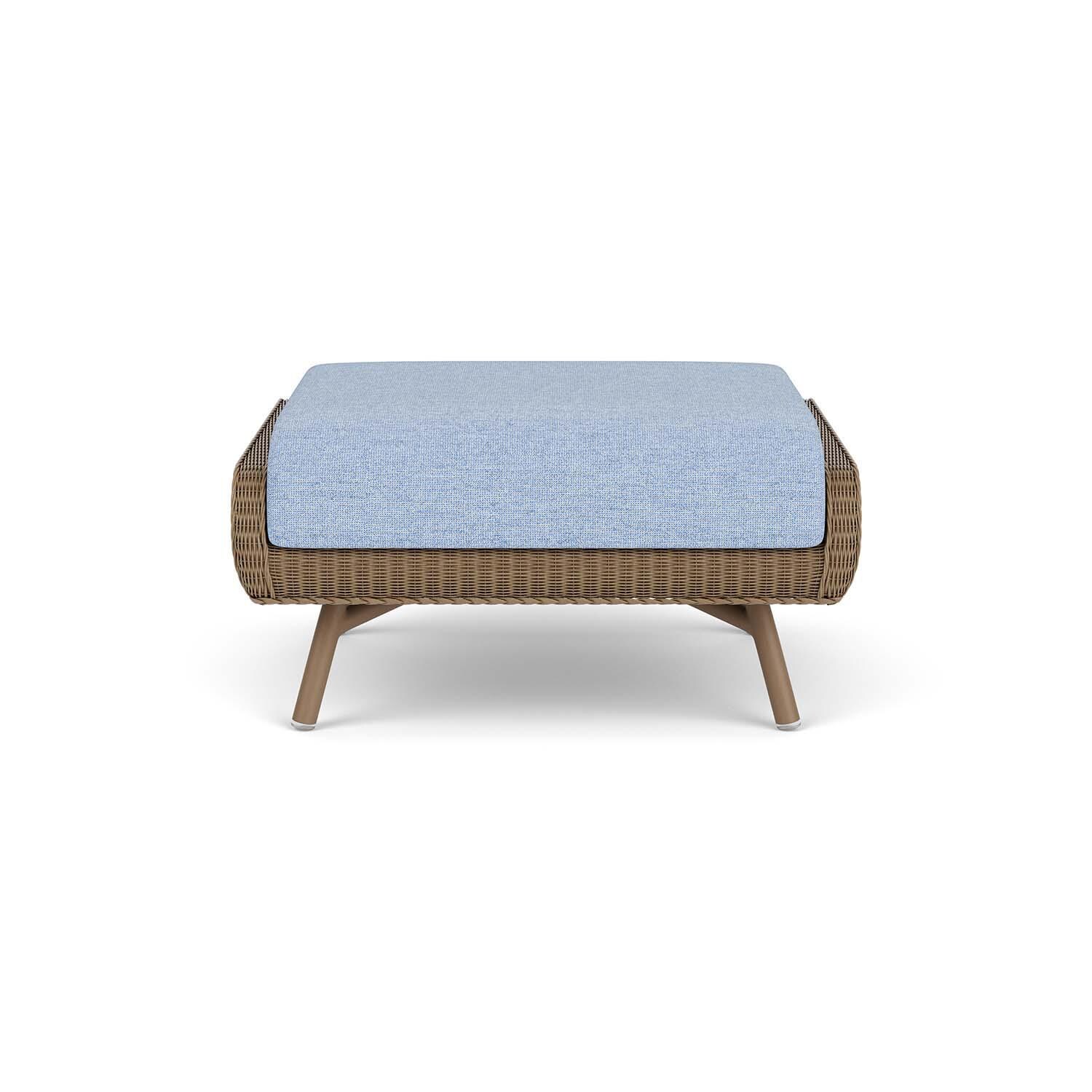 Lloyd Flanders Essence Ottoman W/Demo Skyway Fabric - Fawn Finish thumbnail