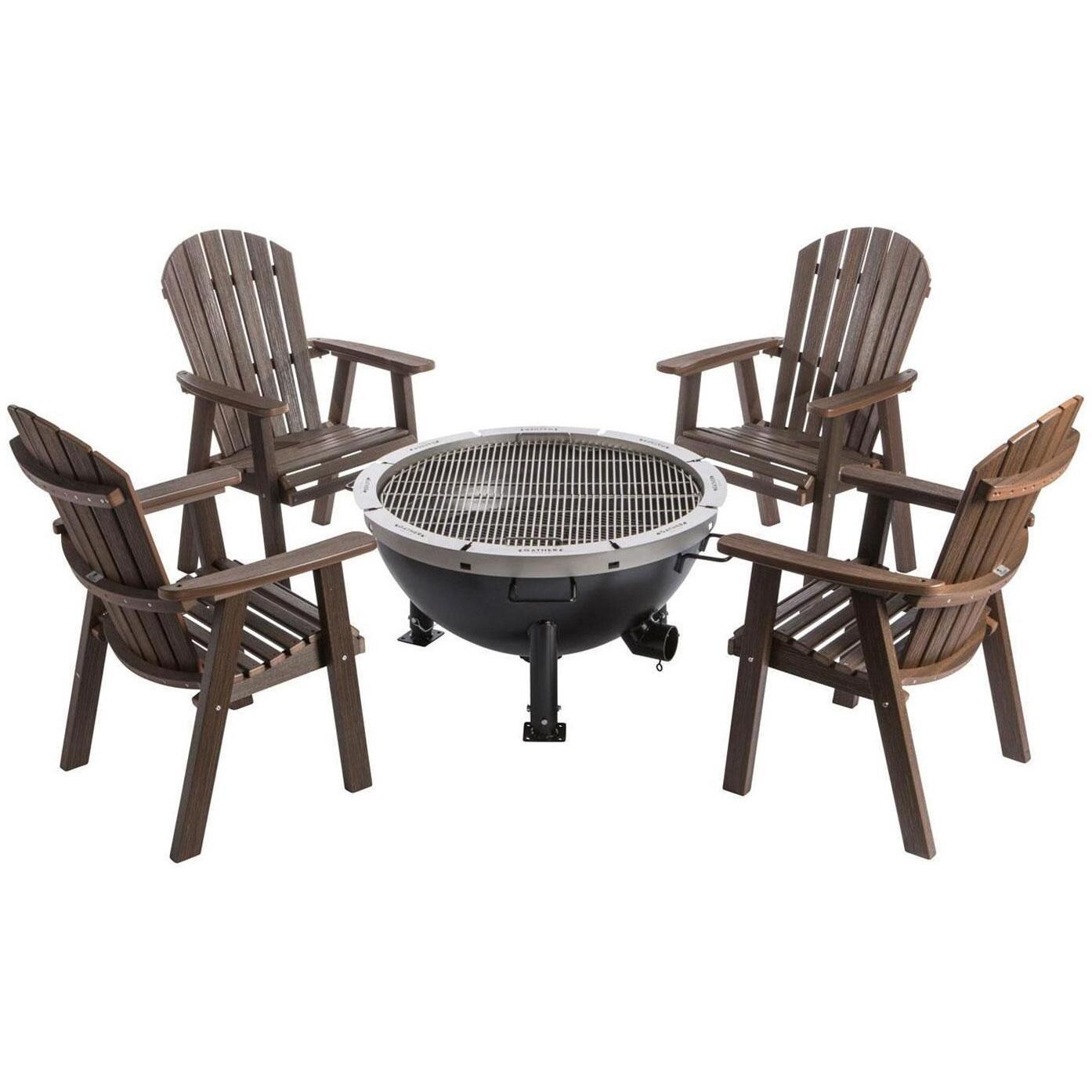 Gather Grills P2000-starter-black Pioneer 35-Inch Wood Fired Grill W/ Starter Package - Grills and Chairs thumbnail
