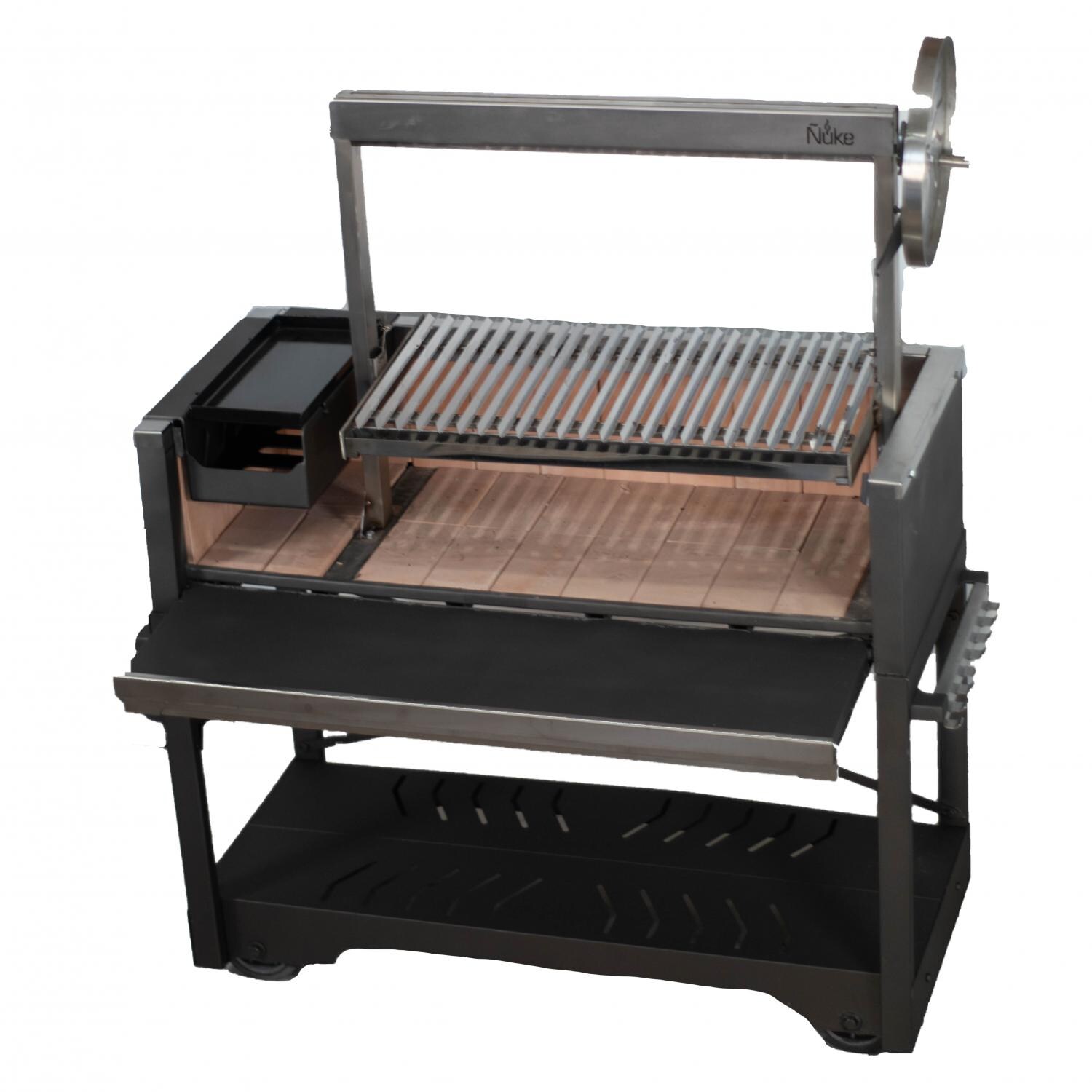 Nuke PUMA Puma Charcoal Santa Maria-Style Grill - Overhead Open Firebox thumbnail