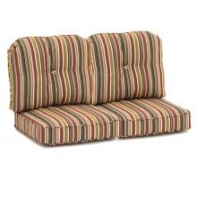 Sunbrella Brannon Redwood 4 Piece Medium Outdoor Replacement Loveseat Cushion Set W/ Piping By BBQGuys