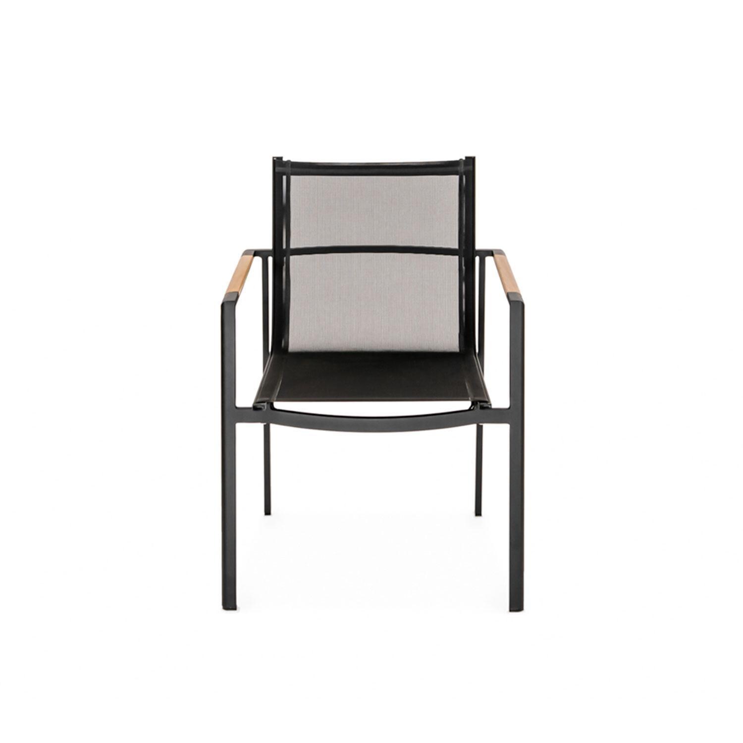 Teak + Table St Barts 40 Inch 5 Piece Dining Set - Chair Front - White Background thumbnail