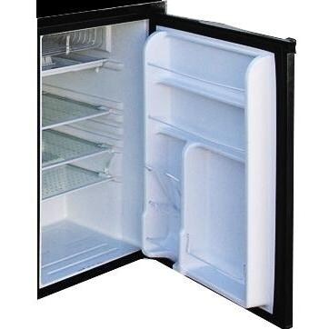 Cal Flame 3-Piece BBQ Island Solid Stainless Steel Refrigerator - Open thumbnail