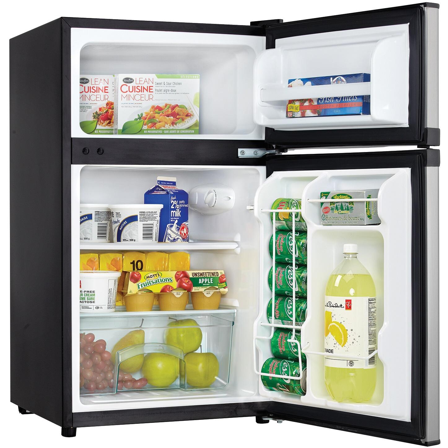 Danby 3.1 Cu. Ft. Dual-Door Compact Refrigerator / Freezer: Interior View (Lifestyle) thumbnail