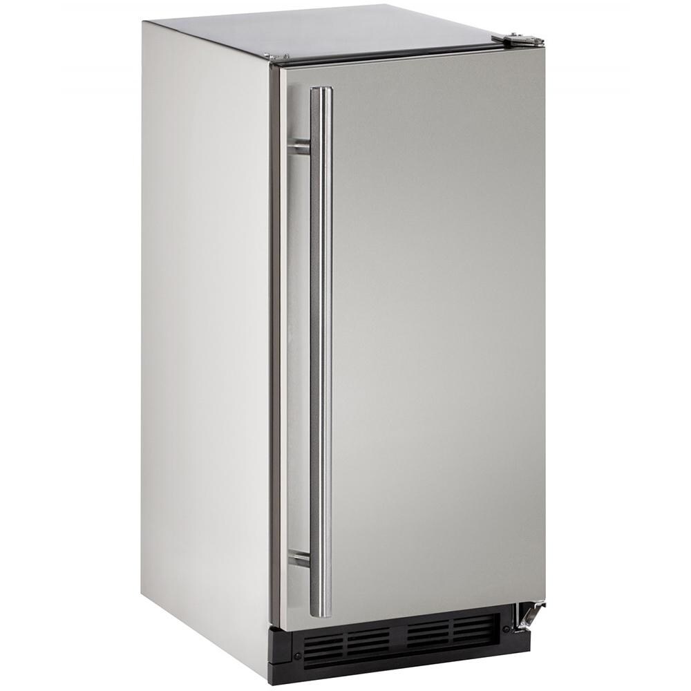 U-Line 15-Inch 25 Lb. Built-In Ice Maker - Stainless Steel - U-BI1215S-00B thumbnail