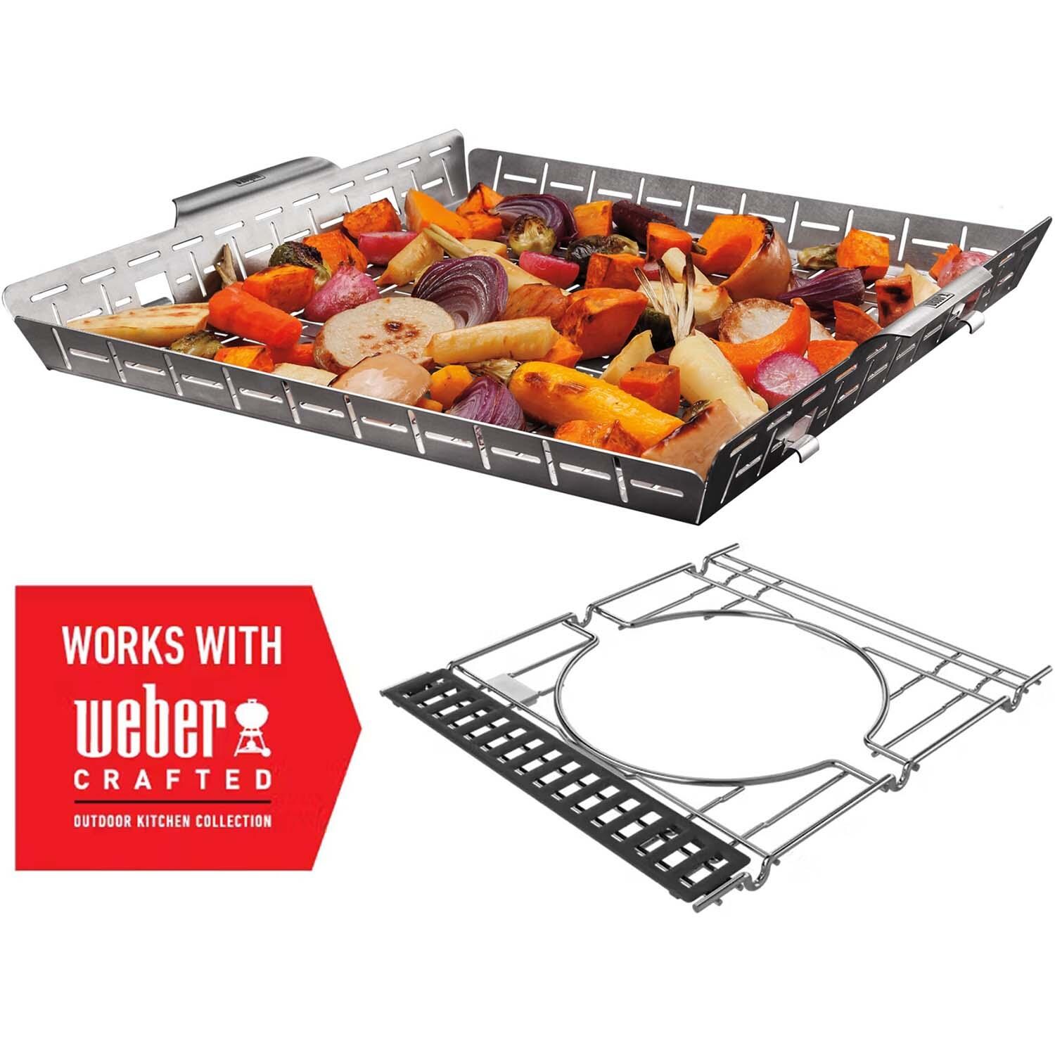 Weber 7673 CRAFTED Roasting Basket - Works w/ Weber CRAFTED - White Background thumbnail