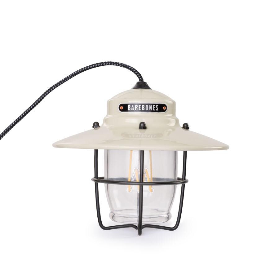Barebones Living LIV-150 Outpost Pendant Light - Vintage White - Off with Cable thumbnail