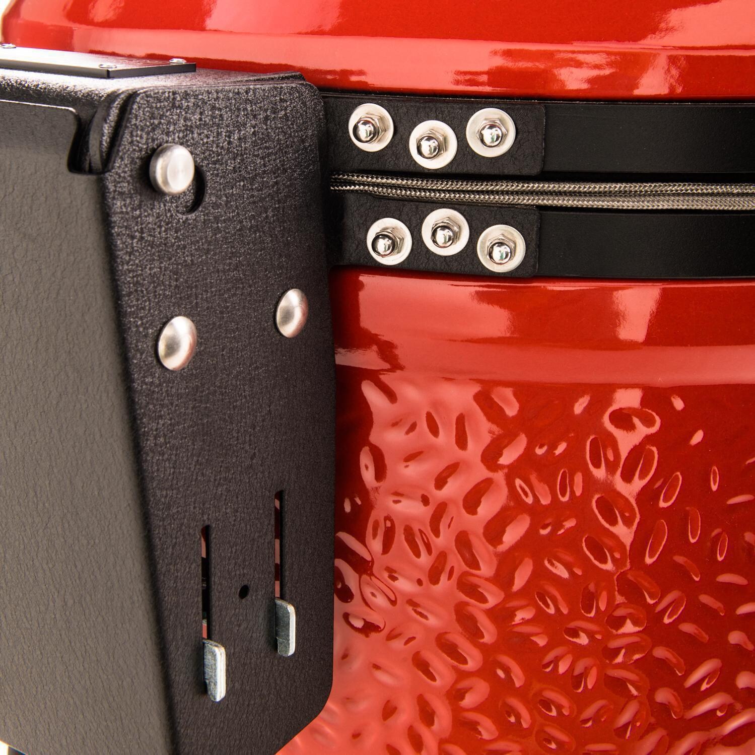 Kamado Joe CLASSIC3PKG Classic Joe III Bundle - KJ23NRHCI Classic III 18-Inch Ceramic Kamado Grill - Air Lift Hinge Closed - Detail thumbnail