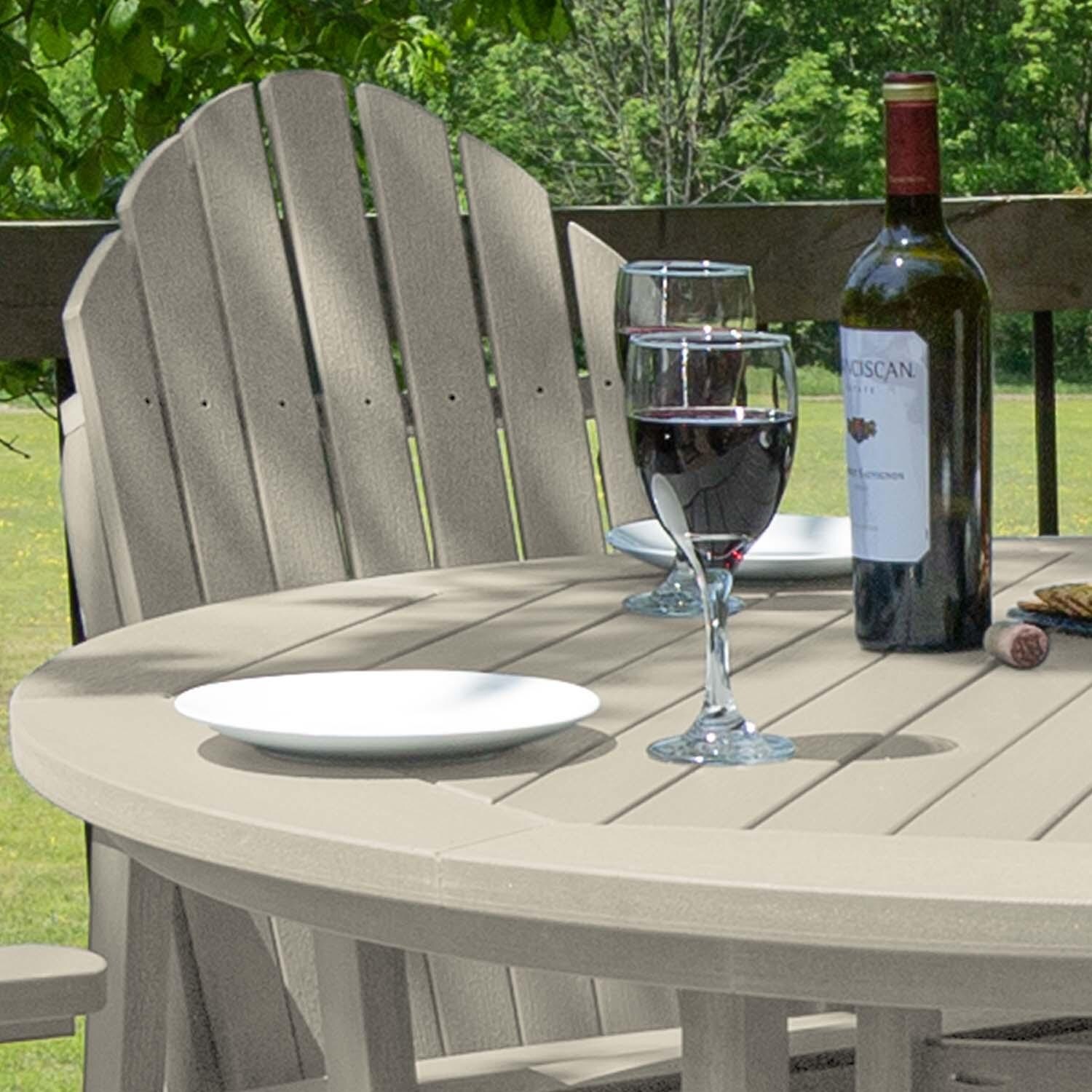 Dream Bay 5 Pc Set Recycled Plastic Counter Height Dining Set In Whitewash By Lakeview - Detail thumbnail