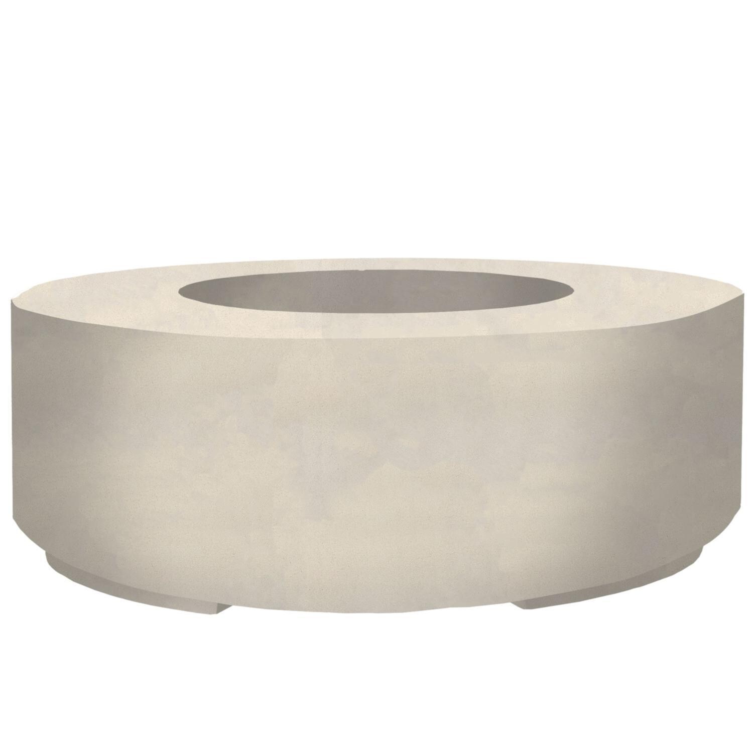 Rontondo 48-in Round GFRC Natural Gas Fire Pit in Coastal by Prism Hardscapes