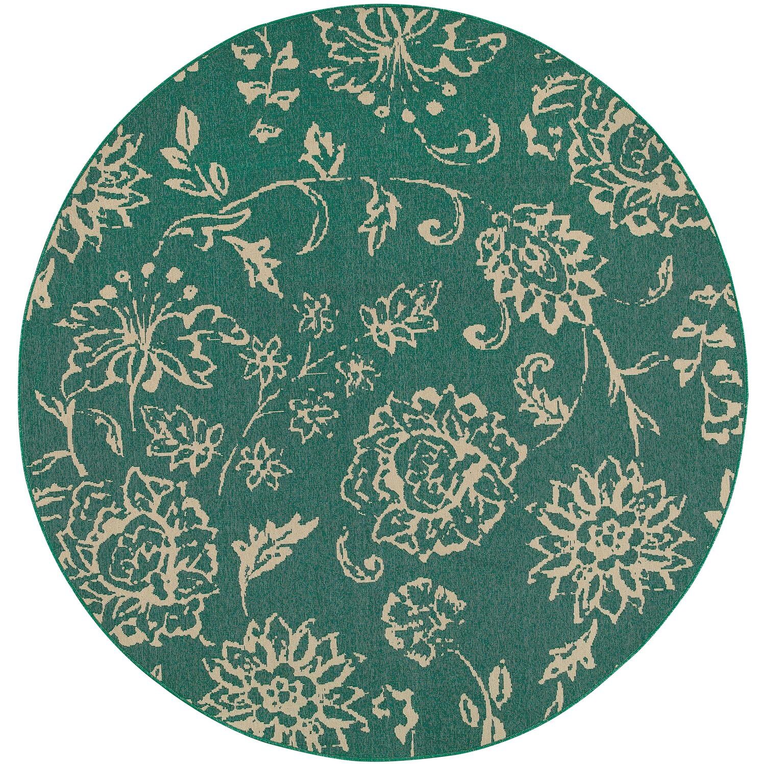 Tommy Bahama Seaside 7.10 Ft. Round Indoor/Outdoor Rug By Oriental