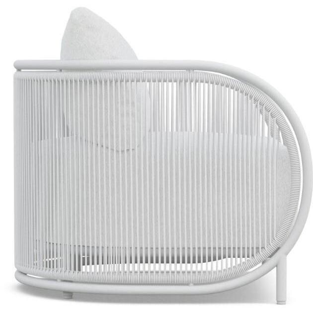 Azzurro Living Kamari Woven Rope Club Chair in White Mist/Cloud - Side - White Background thumbnail